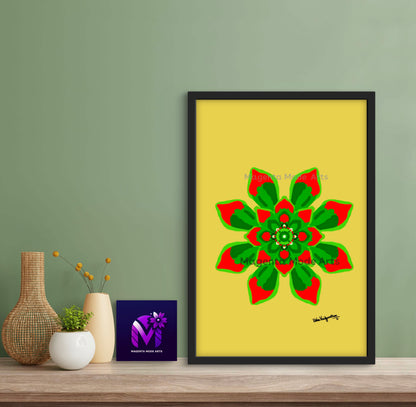 Mango Succulent - Framed Art