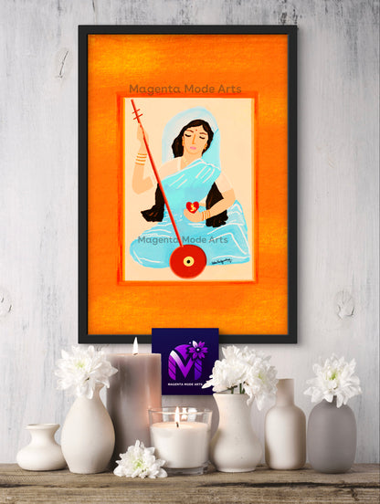 Saint Meera Bai - Rolled Poster Art (no frame included)